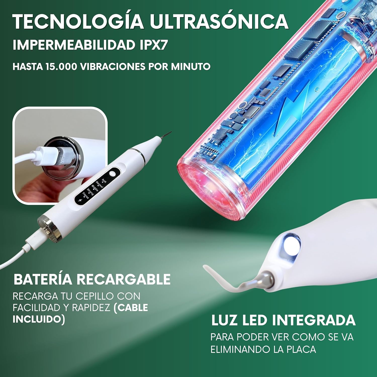 Kit de Limpieza Bucal Ultrasónica 2 en 1 - BioSmile®