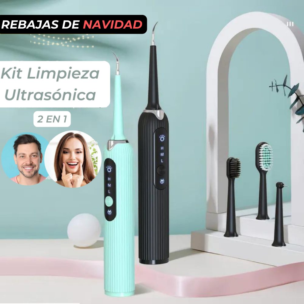 Kit de Limpieza Bucal Ultrasónica 2 en 1 - BioSmile®