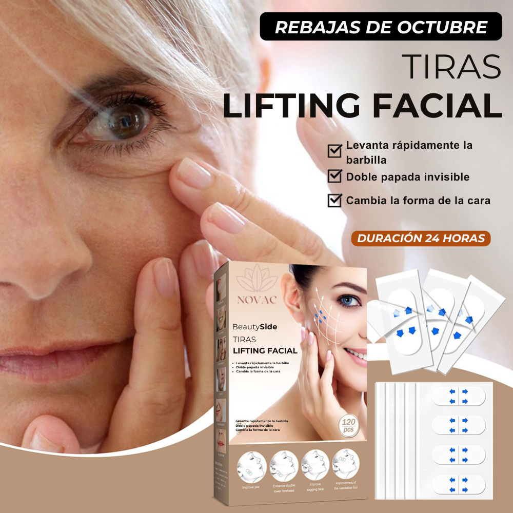 (PACK 120 Unidades) Tiras de Lifting facial efecto Natural "Buena Cara" l BeautySide™
